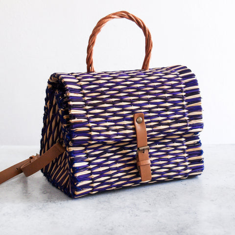 Panier traditionnel portugais avec sangle - Petit Violet